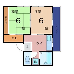 ハイツハセガワの物件間取画像